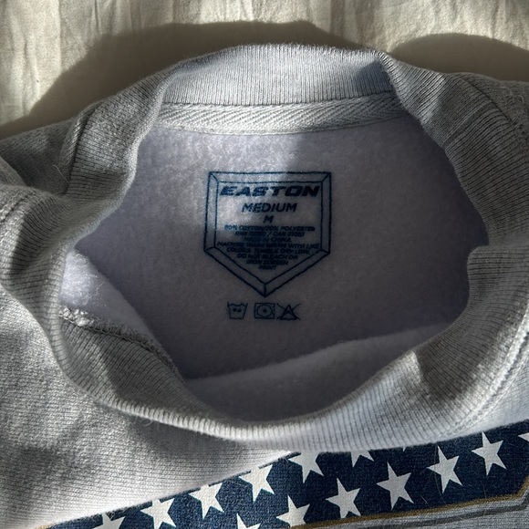 Easton red, white, and blue design with grey base crewneck - Picture 4 of 4